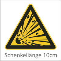 Explosionsgefährliche Stoffe 10 cm